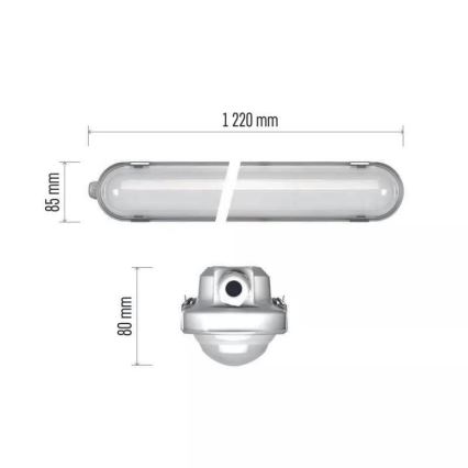 LED Индустриална лампа с авариен модул EMERGENCY LED/40W/230V 4000K 122 см IP66