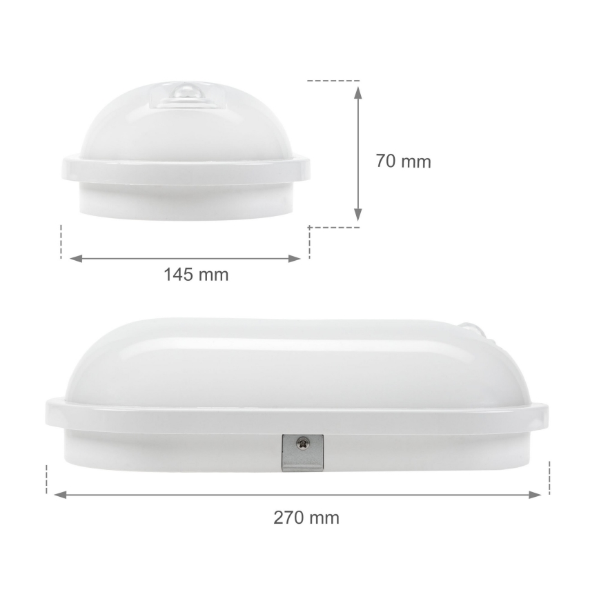 LED Индустриална лампа с PIR сензор LED/20W/230V IP54