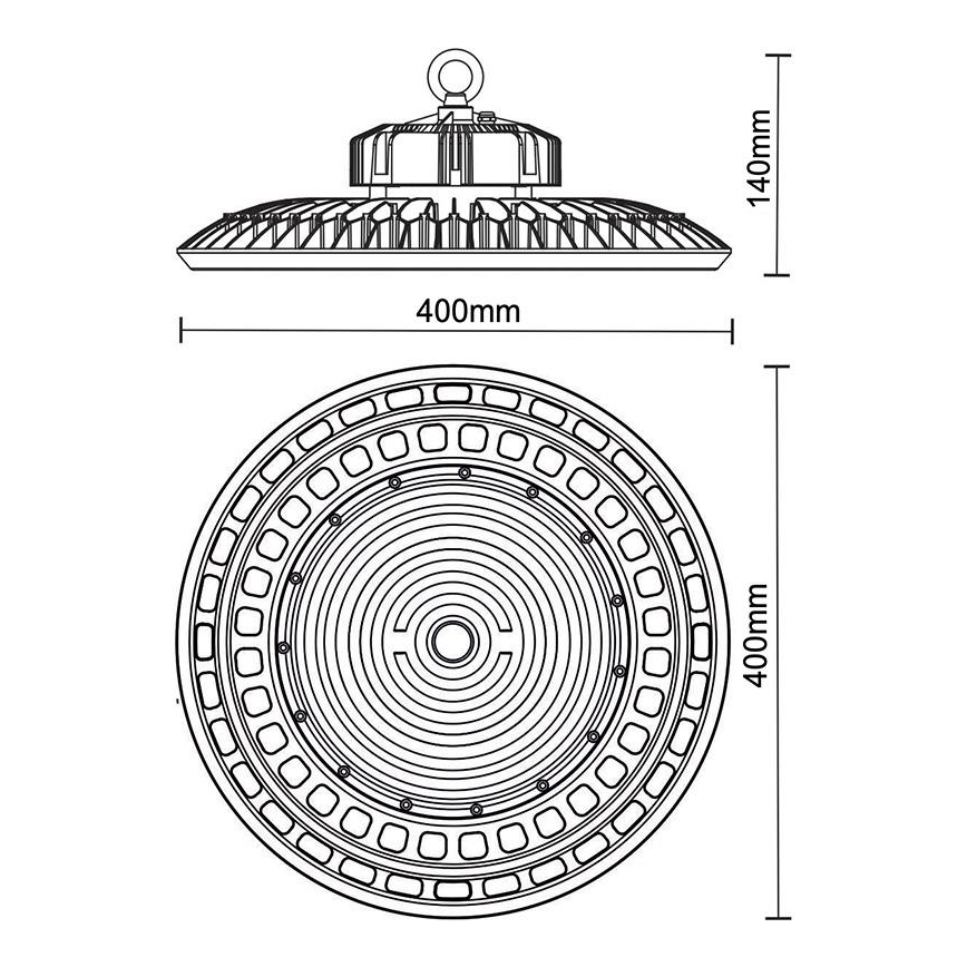 LED Индустриална лампа UFO HIGHBAY LED/200W/230V 5000K IP65