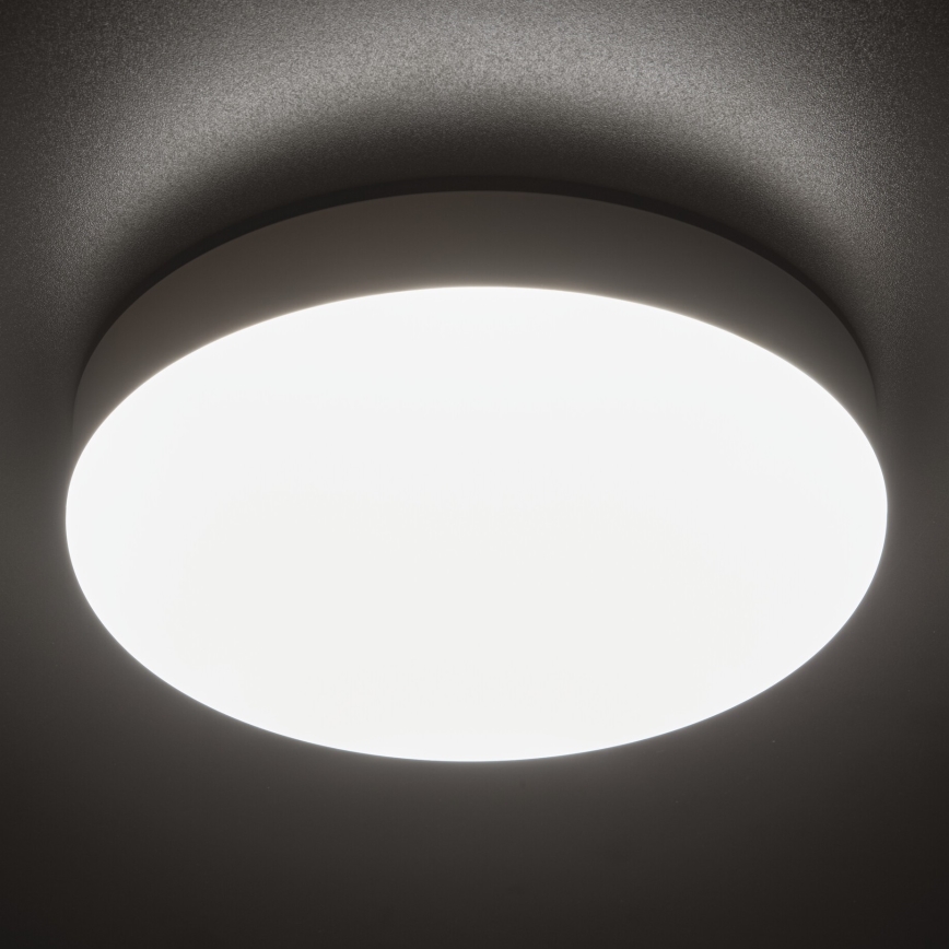 LED Индустриална лампа за таван със сензор за движение IPER LED/19W/230V IK10 IP65 кръгла бял
