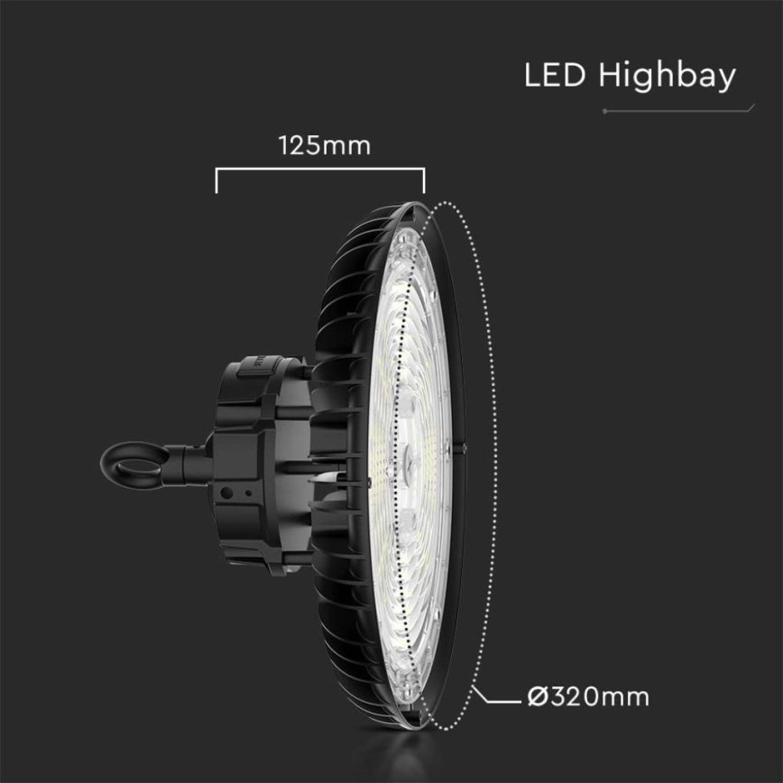LED Индустриално осветително тяло High Bay LED/200W/230V 3000K/4000K/6000K IP65