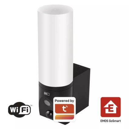 LED Умна външна камера с осветление GoSmart LED/12W/230V 3200K IP65 Wi-Fi Tuya черна