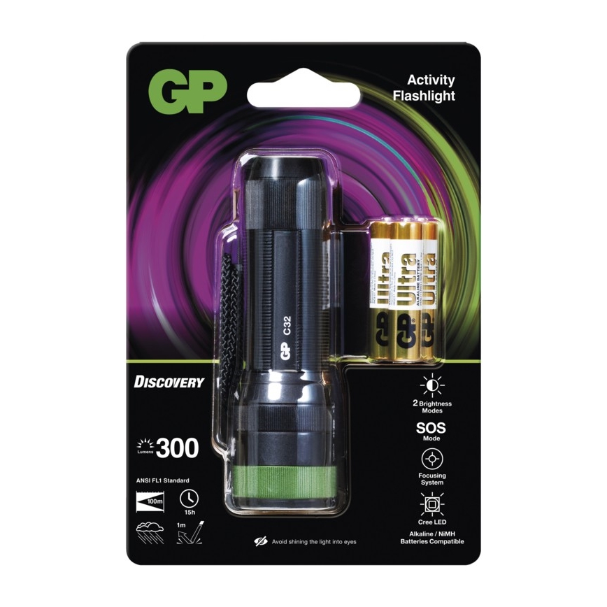 LED лампа GP DISCOVERY C32 LED/3xAAA