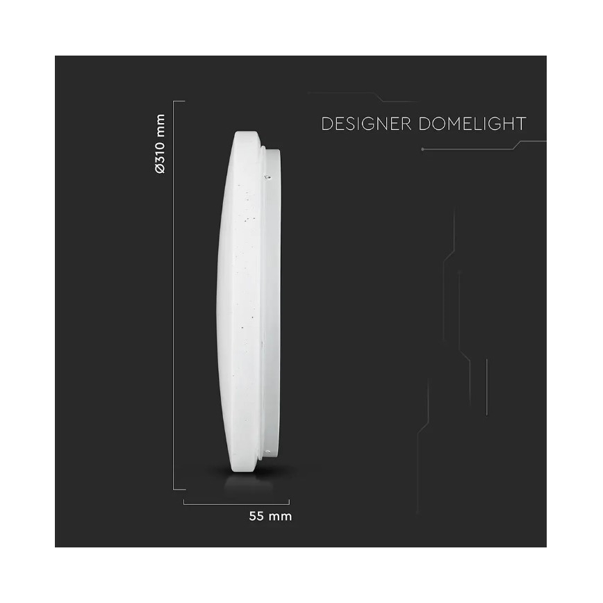 LED Лампа LED/18W/230V Ø 31 cм 3000/4000/6400K