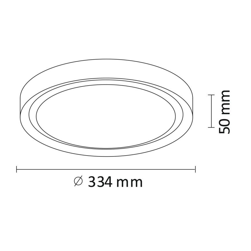 LED Лампа PERSE LED/15W/230V черна