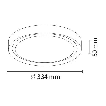LED Лампа PERSE LED/15W/230V черна