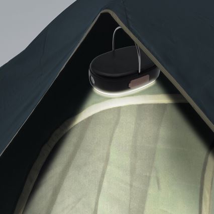 LED регулируема презареждаема лампа с функция powerbank K4 LED/1W/5V 3000-6500K IPX4 4000 mAh черна