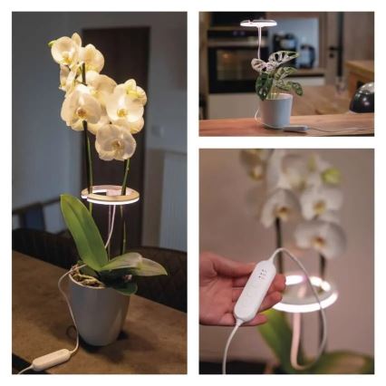 LED лампа с регулируема яркост за вътрешно отглеждане на растения GROW LED/8W/5V