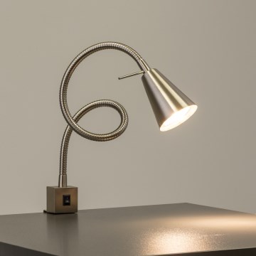 LED лампа с щипка 1xGU10/4,7W/230V матов хром