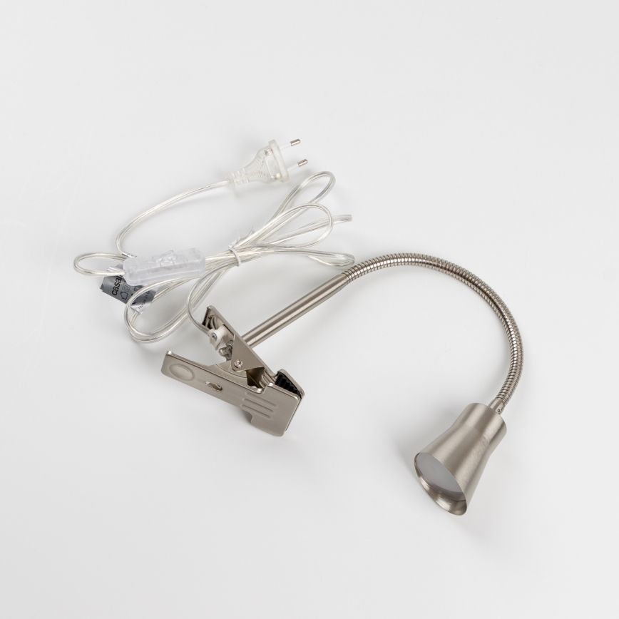 LED лампа с щипка LED/3,2W/230V матов хром