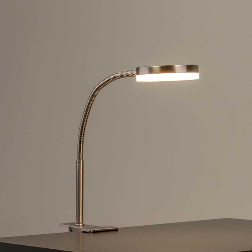 LED лампа с щипка LED/3,2W/230V матов хром