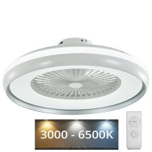 LED Лампа с вентилатор LED/32W/230V 3000-6500K сива + д.у.