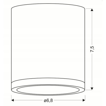 LED Лампа TUBA LED/5W/230V бяла/бежова