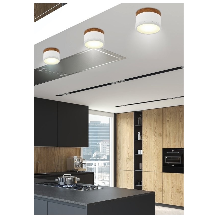 LED Лампа TUBA LED/9W/230V бяла/бежова