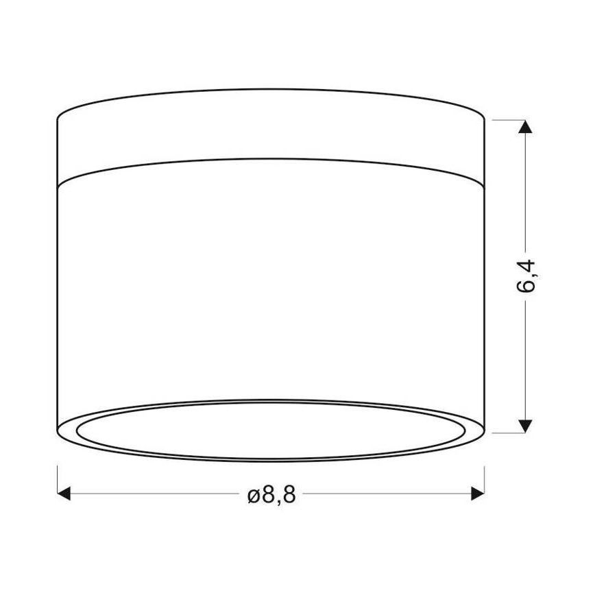 LED Лампа TUBA LED/9W/230V бяла/бежова