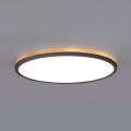 LED Лампа за баня с датчик за движение и здрач NIVERA LED/12W/230V IP54 3000/4000/6000K Ø 22,5 см черен + дистанционно управление