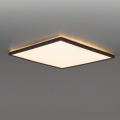 LED Лампа за баня с датчик за движение и здрач NIVERA LED/18W/230V IP54 3000/4000/6000K 30x30 см черен + дистанционно управление