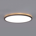 LED Лампа за баня с датчик за движение и здрач NIVERA LED/24W/230V IP54 3000/4000/6000K Ø 30 см черен + дистанционно управление