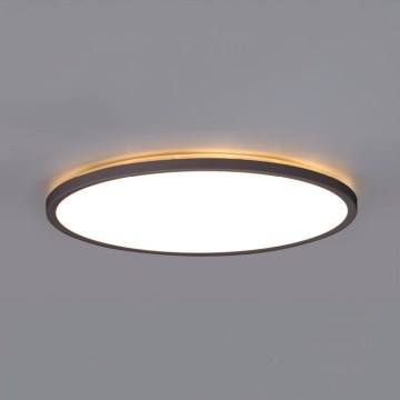 LED Лампа за баня с датчик за движение и здрач NIVERA LED/24W/230V IP54 3000/4000/6000K Ø 30 см черен + дистанционно управление