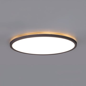 LED Лампа за баня с датчик за движение и здрач NIVERA LED/32W/230V IP54 3000/4000/6000K Ø 42 см черен + дистанционно управление