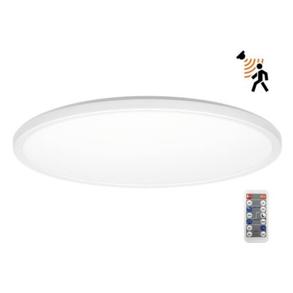 LED Лампа за баня с датчик за движение и здрач NIVERA LED/32W/230V IP54 3000/4000/6000K Ø 42 см бял + дистанционно управление