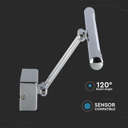 LED Лампа за огледало LED/13W/230V 3000K 64см хром