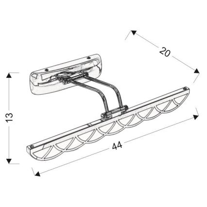 LED Лампа за огледало MOVE LED/6W/230V