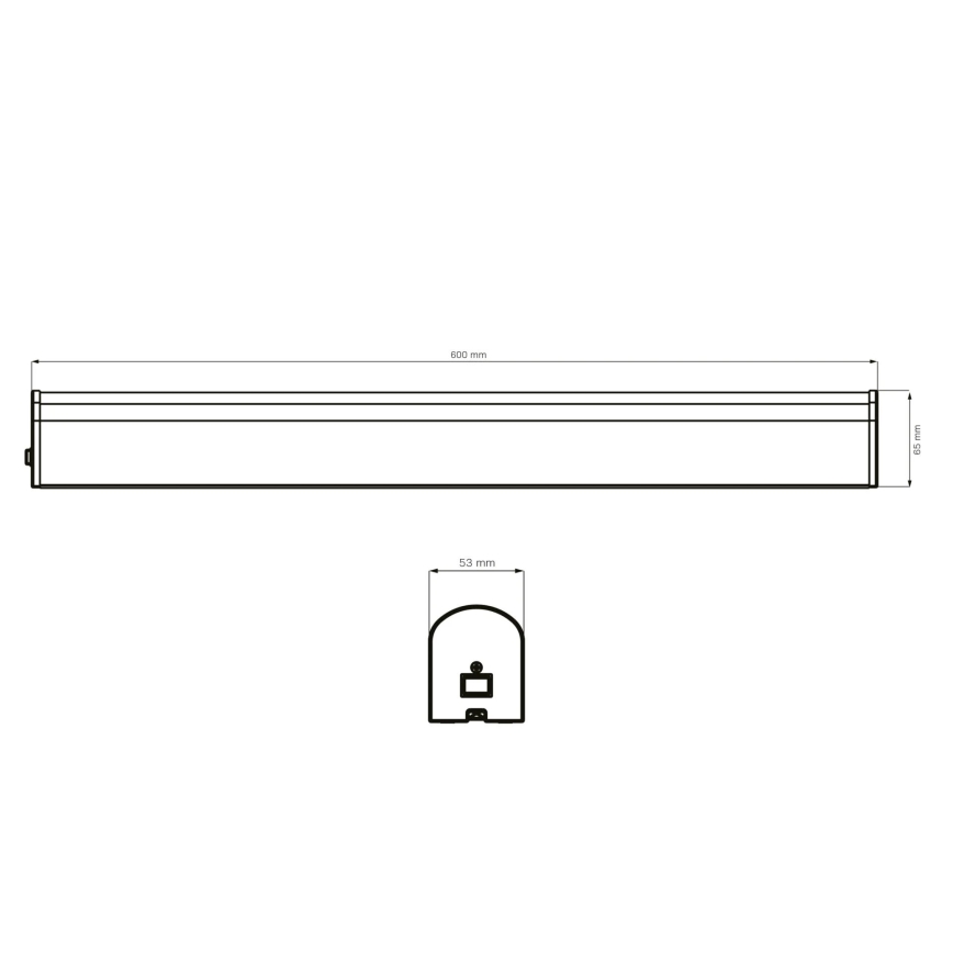 LED Лампа за огледало в баня ALEX LED/15W/230V 4000K 60 см IP44 лъскав хром