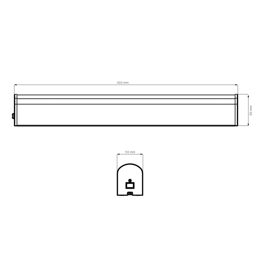 LED Лампа за огледало в баня ALEX LED/8W/230V 4000K 41 см IP44 лъскав хром
