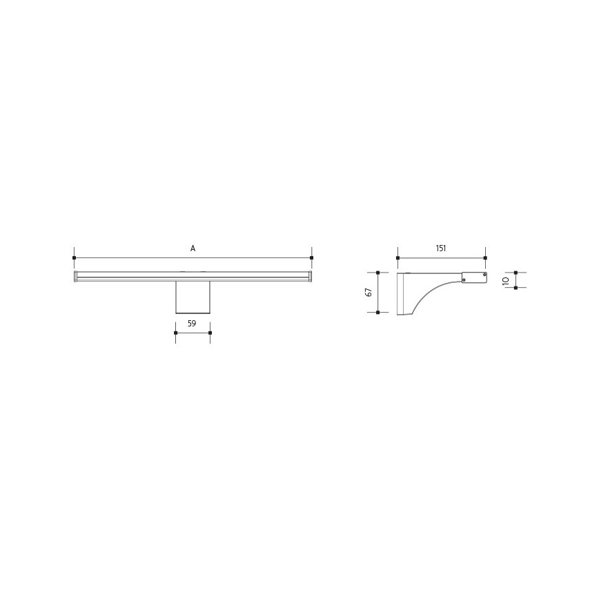 LED Лампа за огледало в баня ELESAR LED/8W/230V IP44 3000K