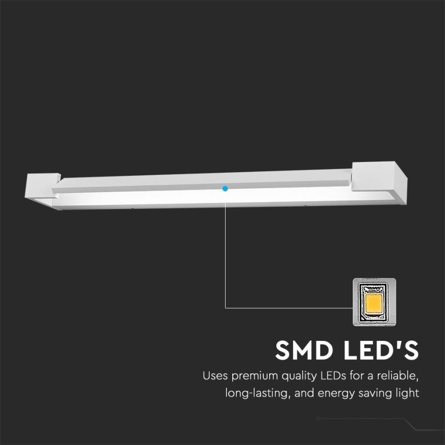 LED Лампа за огледало в баня LED/16W/230V 3000K IP44 60 см бял