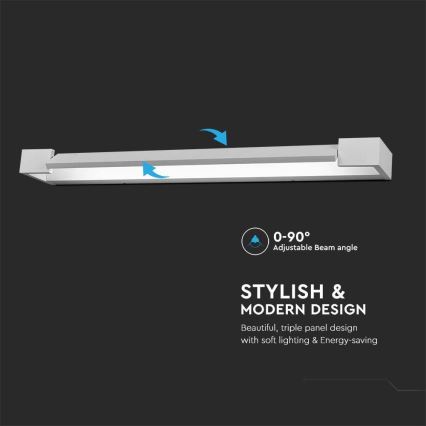 LED Лампа за огледало в баня LED/18W/230V 4000K IP44 60 см бял