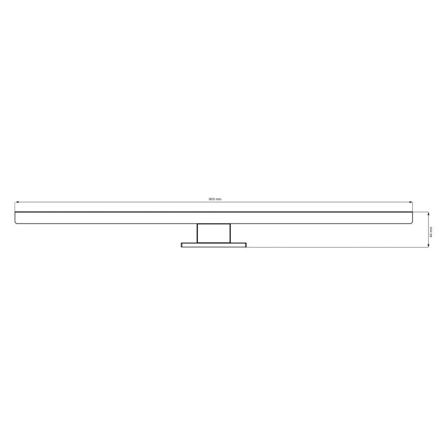 LED Лампа за огледало в баня SAMOS LED/15W/230V 4000K 90 см IP44 черен