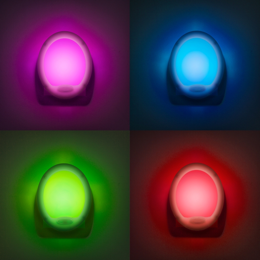 LED Лампа за ориентация за контакт LED/1,5W/230V многоцветна