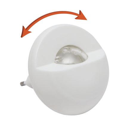 LED Лампа за ориентация за контакт със сензор LED/1W/230V 6000K