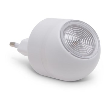 LED Лампа за ориентация за контакт със сензор за здрач LED/1W/230V