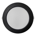 LED Лампа за окачен таван CIRCLE LED/18W/230V 4000K Ø 22 см черен