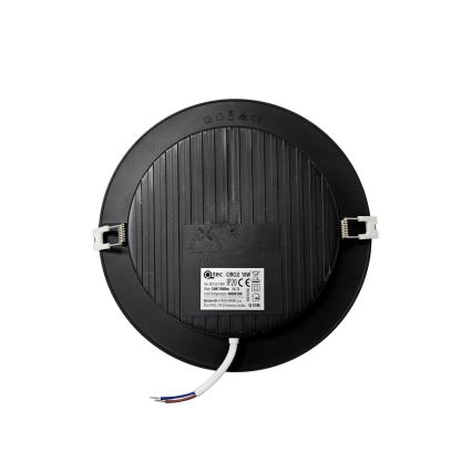 LED Лампа за окачен таван CIRCLE LED/18W/230V 4000K Ø 22 см черен