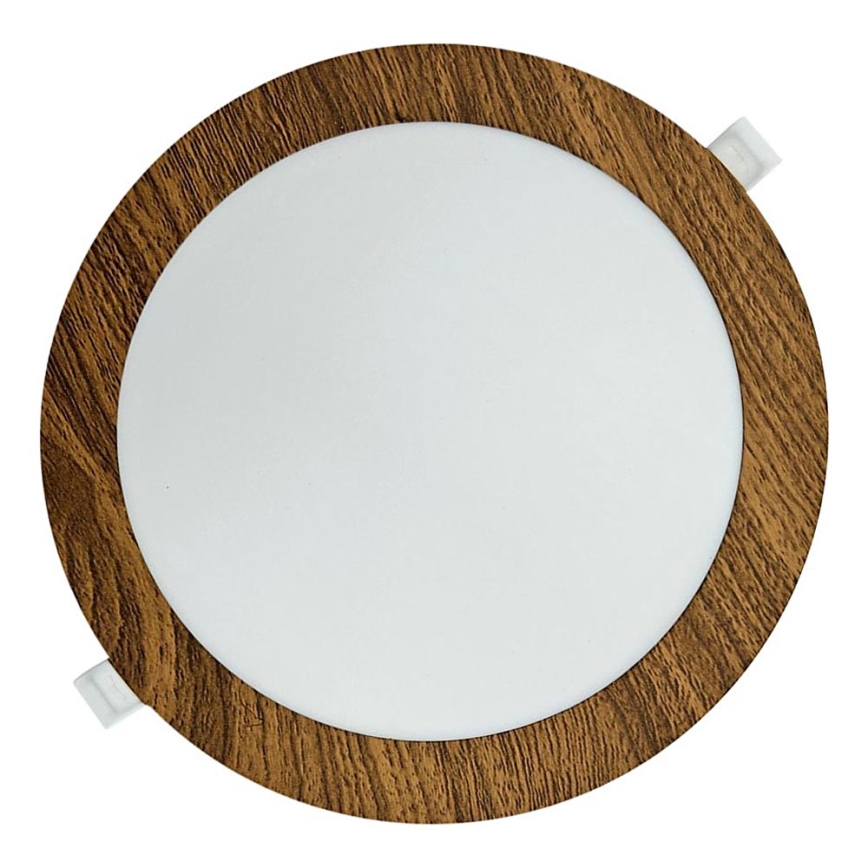 LED Лампа за окачен таван CIRCLE LED/18W/230V 4200K Ø 22 cm кафяв