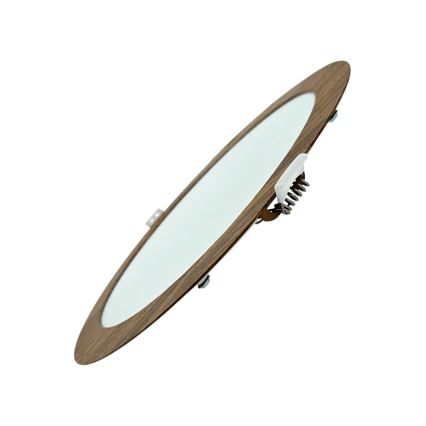 LED Лампа за окачен таван CIRCLE LED/18W/230V 4200K Ø 22 cm кафяв