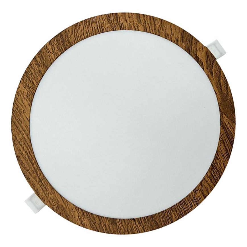 LED Лампа за окачен таван CIRCLE LED/24W/230V 4200K Ø 29,6 cm кафяв