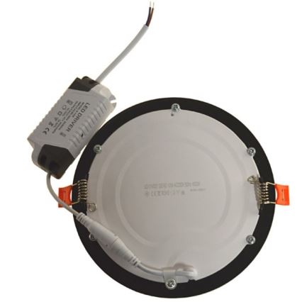 LED Лампа за окачен таван GERD LED/12W/230V 4000K черен