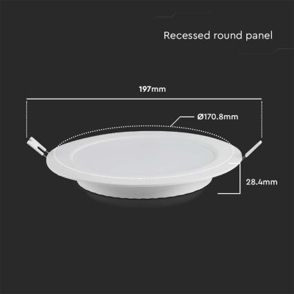 LED Лампа за окачен таван LED/12W/230V 6500K