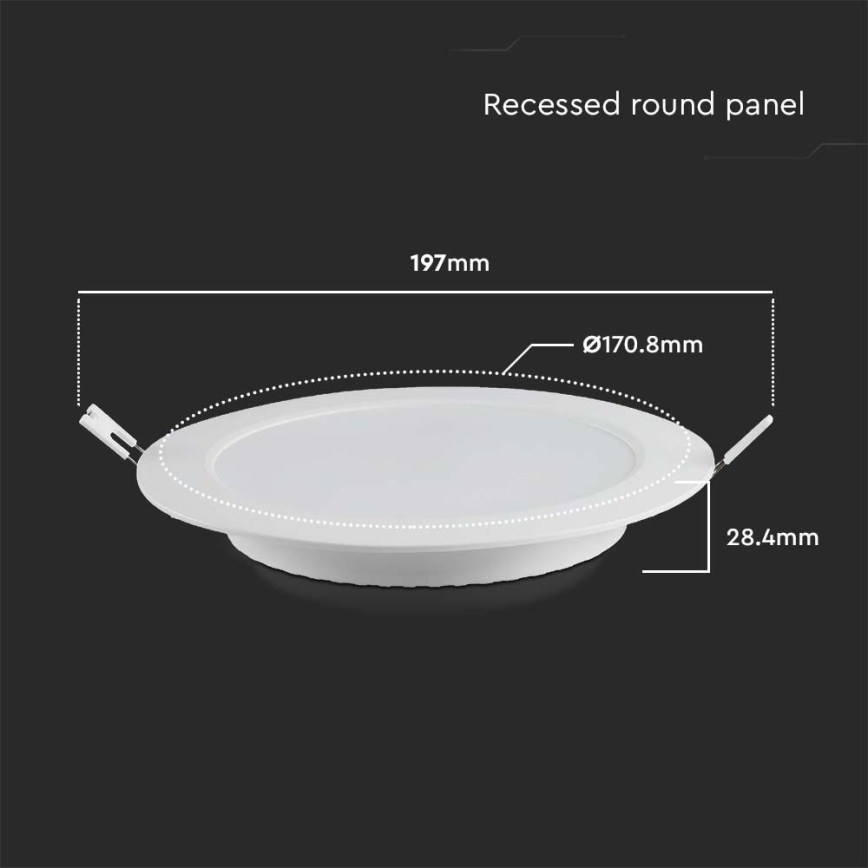 LED Лампа за окачен таван LED/12W/230V 6500K