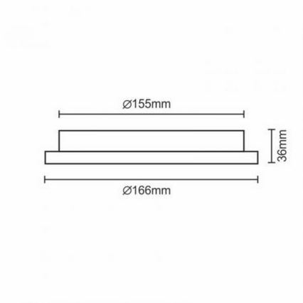 LED Лампа за окачен таван LED/12W/230V IP40