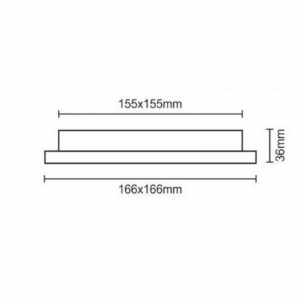 LED Лампа за окачен таван LED/12W/230V IP40