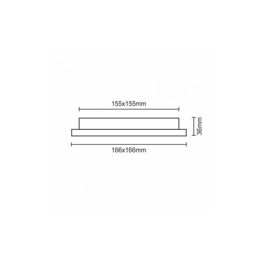 LED Лампа за окачен таван LED/12W/230V IP40