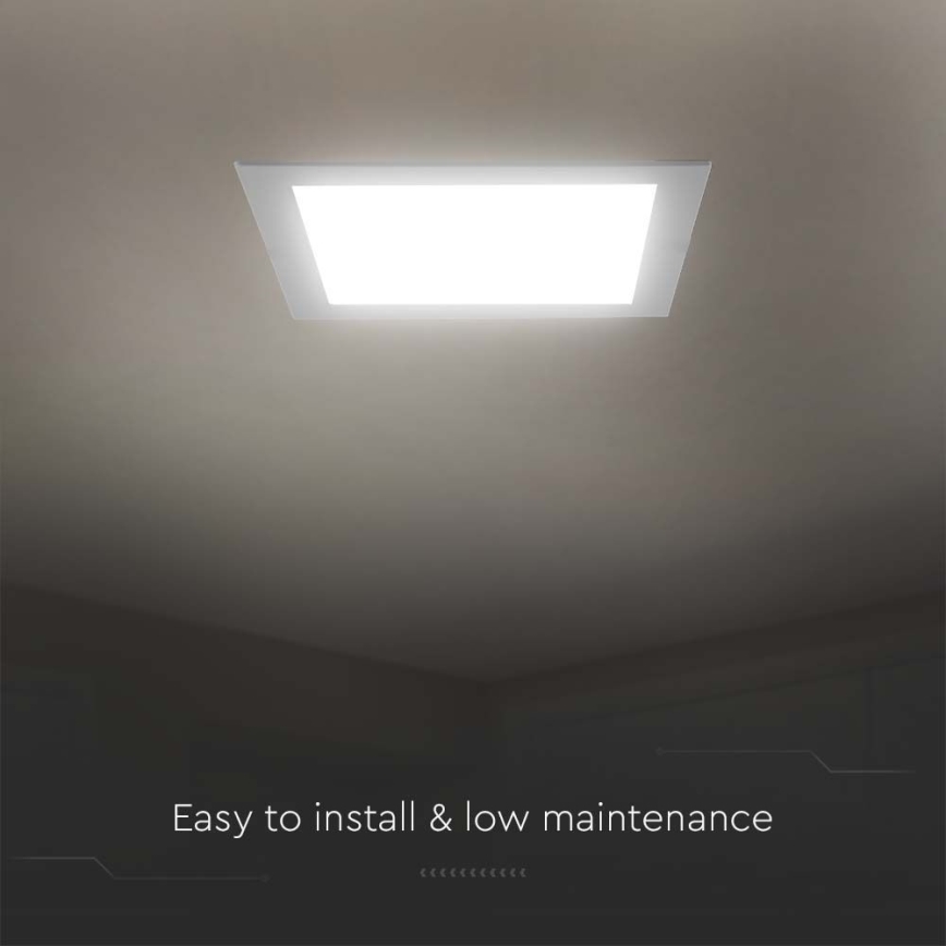 LED Лампа за окачен таван LED/24W/230V 29,5x29,5 см 6500K бял