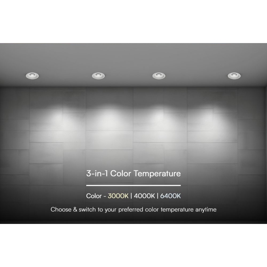 LED Лампа за окачен таван LED/24W/230V 3000/4000/6400K ø 13,5 см бял