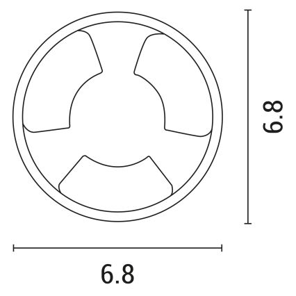 LED Лампа за окачен таван LED/3W/12V IP65